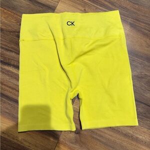 Calvin Klein Women Yellow Bike Shorts